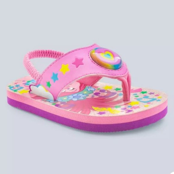 Dreamworks Shoes Toddler Girls Trolls Lightup Flip Flop